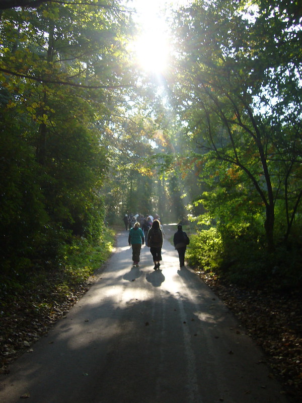 first year students in the Peak District